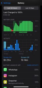 How to check battery life on iPhone