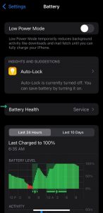 How to check battery life on iPhone