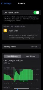 How to check battery life on iPhone
