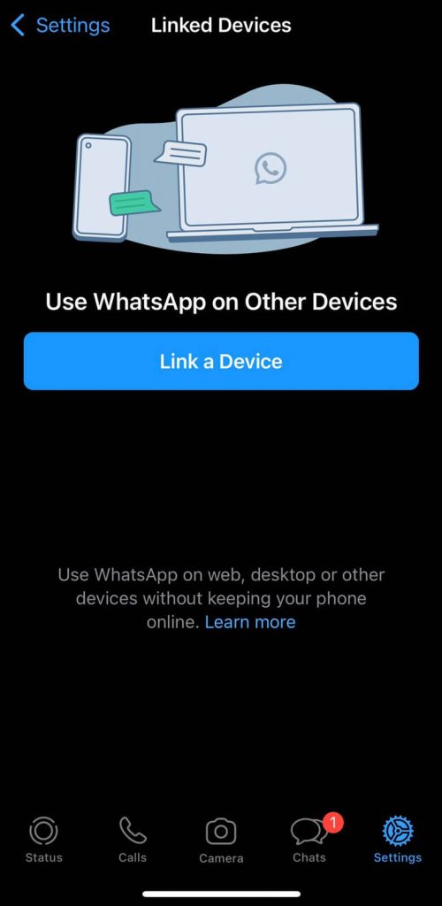 WhatsApp web - Link a Device