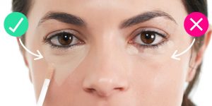 Apply Under-eye Concealer in a Triangle Shape