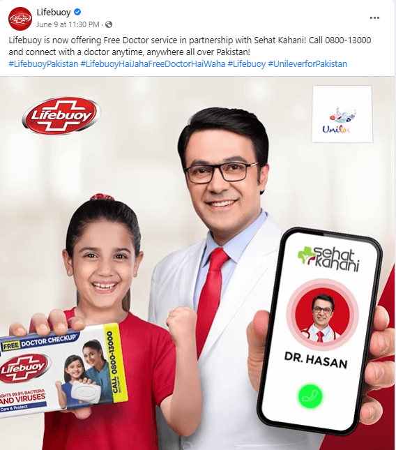 Lifebuoy to Offer Free Medical Consultation In collaboration with Sehat Kahani