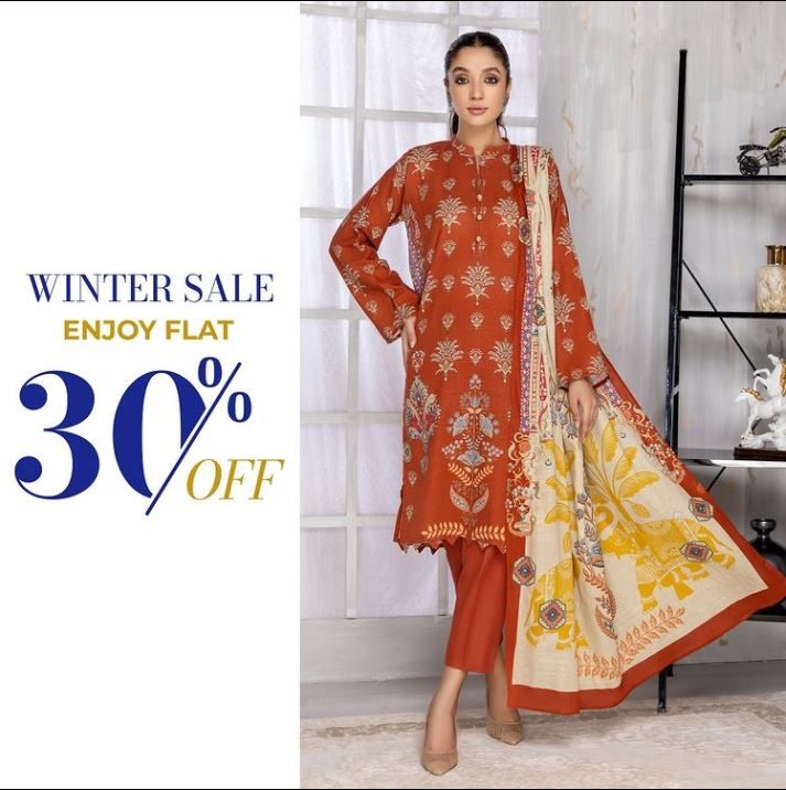 So Kamal Winter Sale Flat 30 off on Unstitched & ReadytoWear