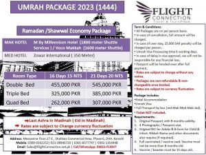 Umrah Packages by Flight Connection