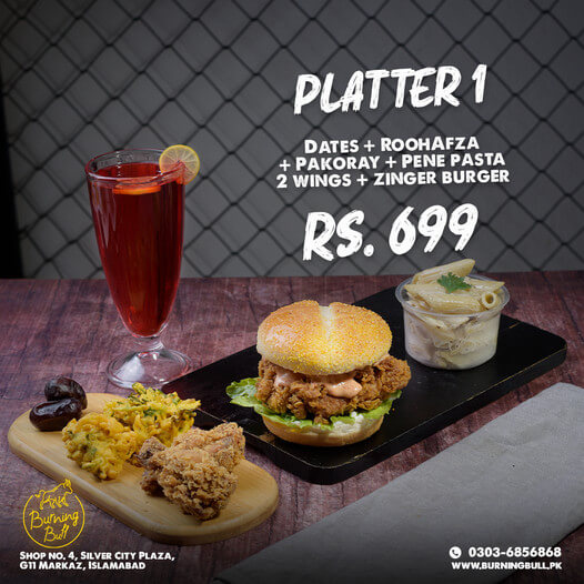 Burning Bull iftar platter