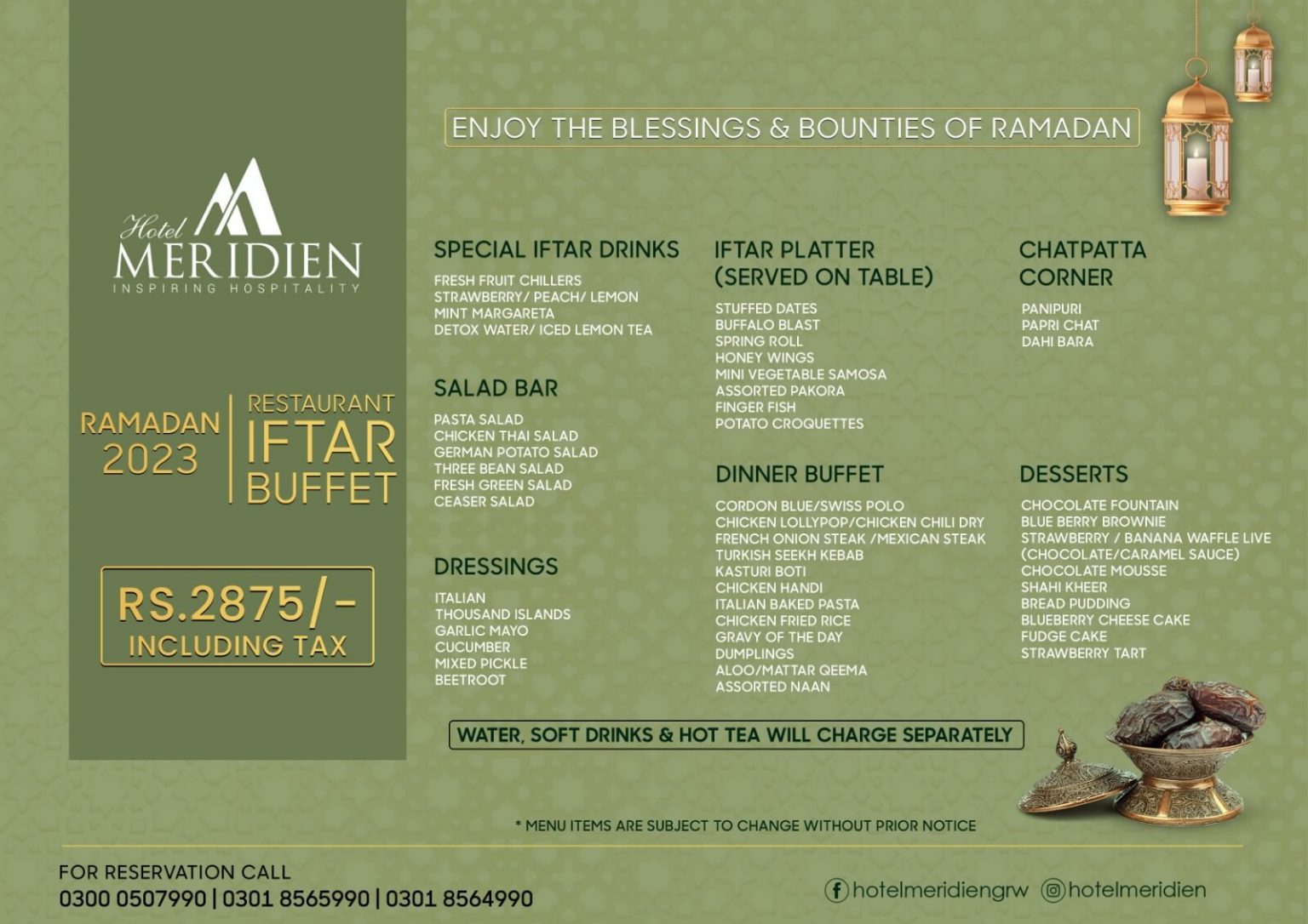 Discover the Best Iftar Buffet in Gujranwala Menu & Prices