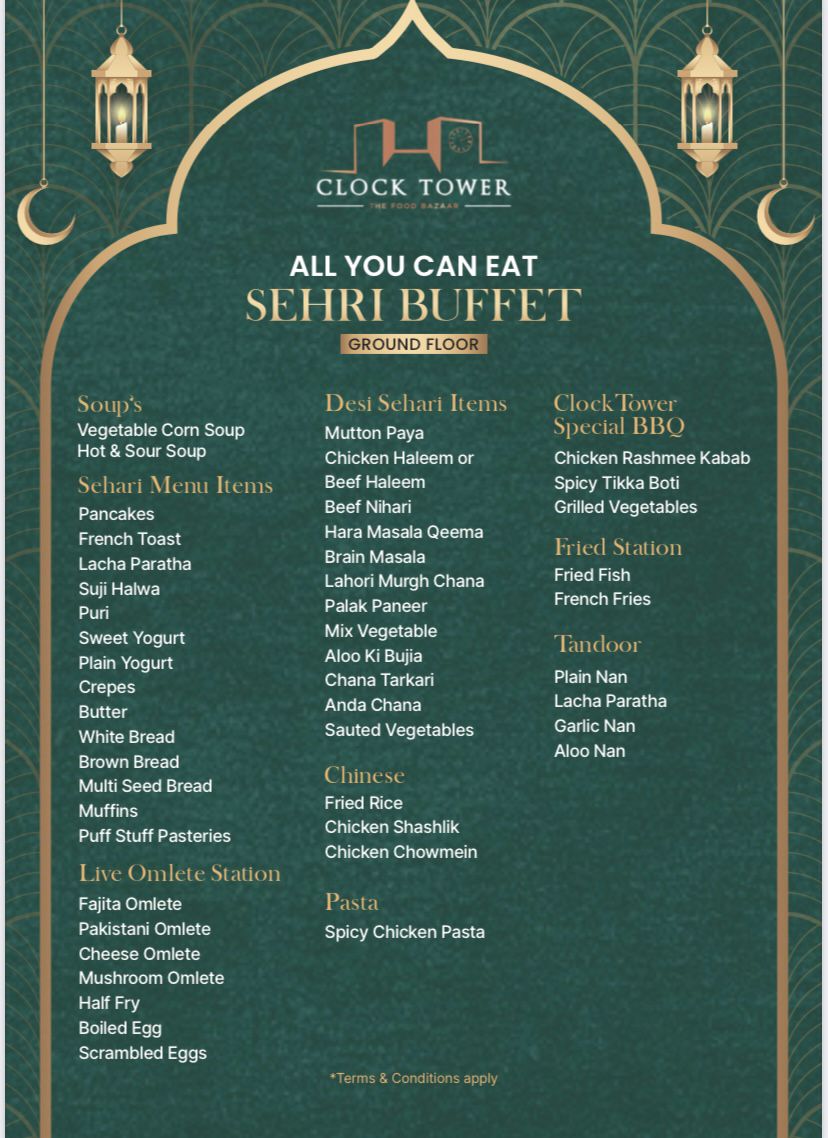 7 BEST Restaurants For Sehri in Karachi Menus & Prices