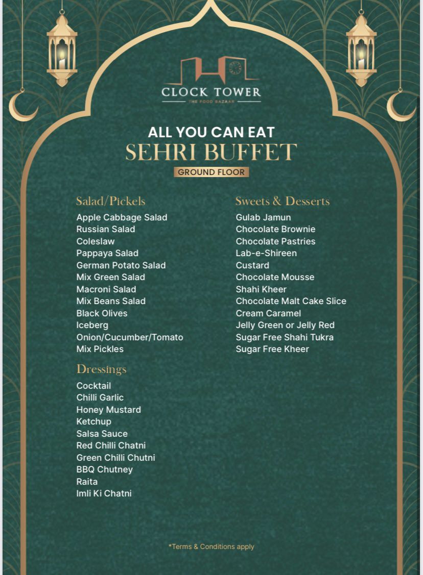 7 BEST Restaurants For Sehri in Karachi Menus & Prices