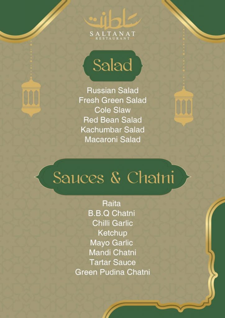 Saltanat Restaurant iftar buffet 