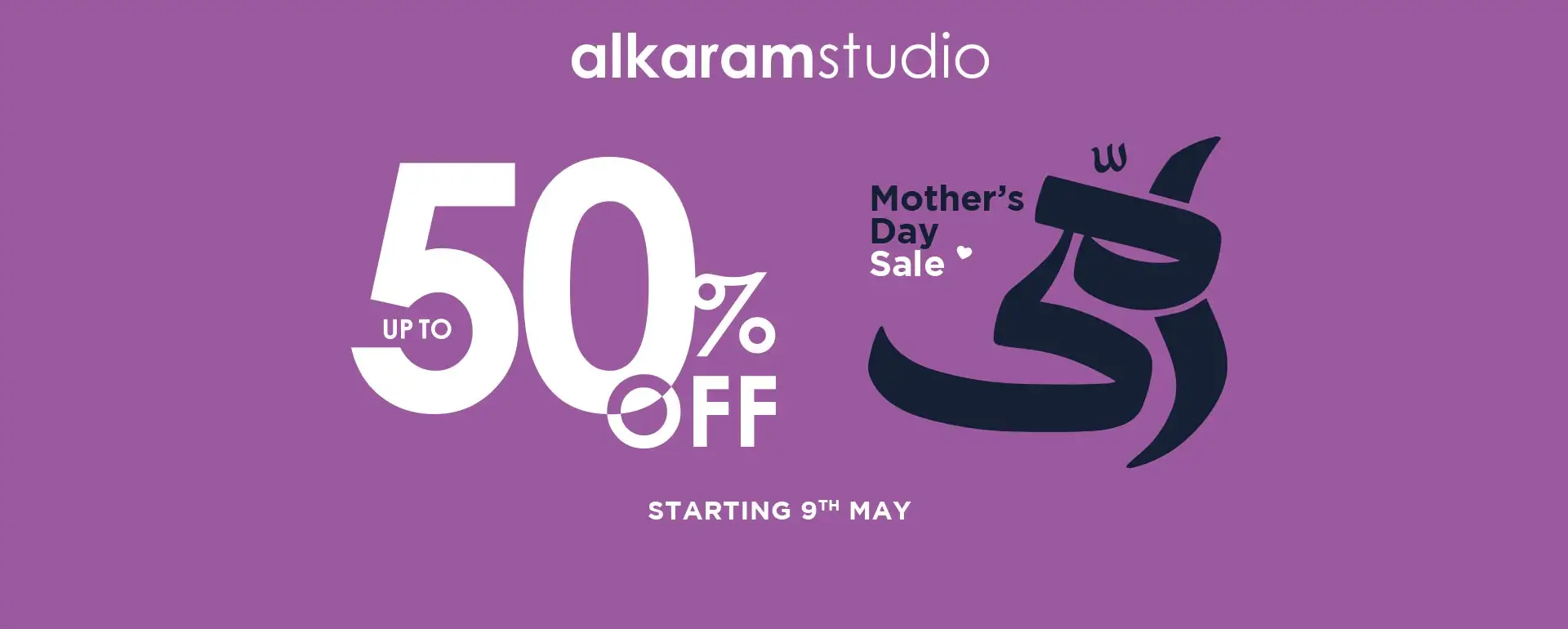 Alkaram Studio Mothers Day Sale