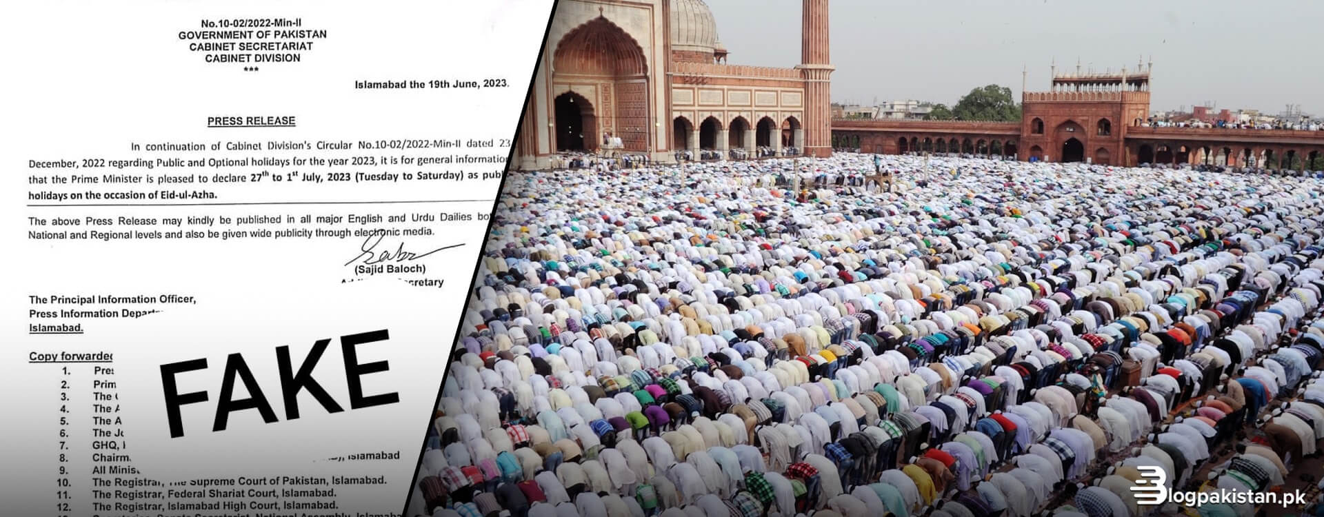 Fake Eid Holidays Notification With Long Weekend Goes Viral