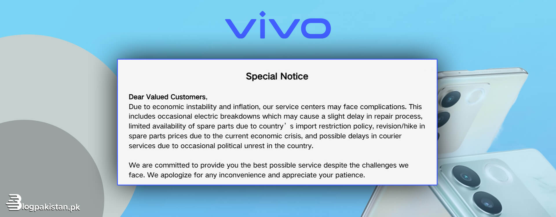 Vivo Announces Price Hike, Delayed Maintenance & Limited Availability of Phones