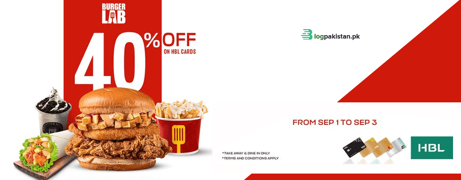 Burger Lab Offering 40% Off on HBL Cards this September
