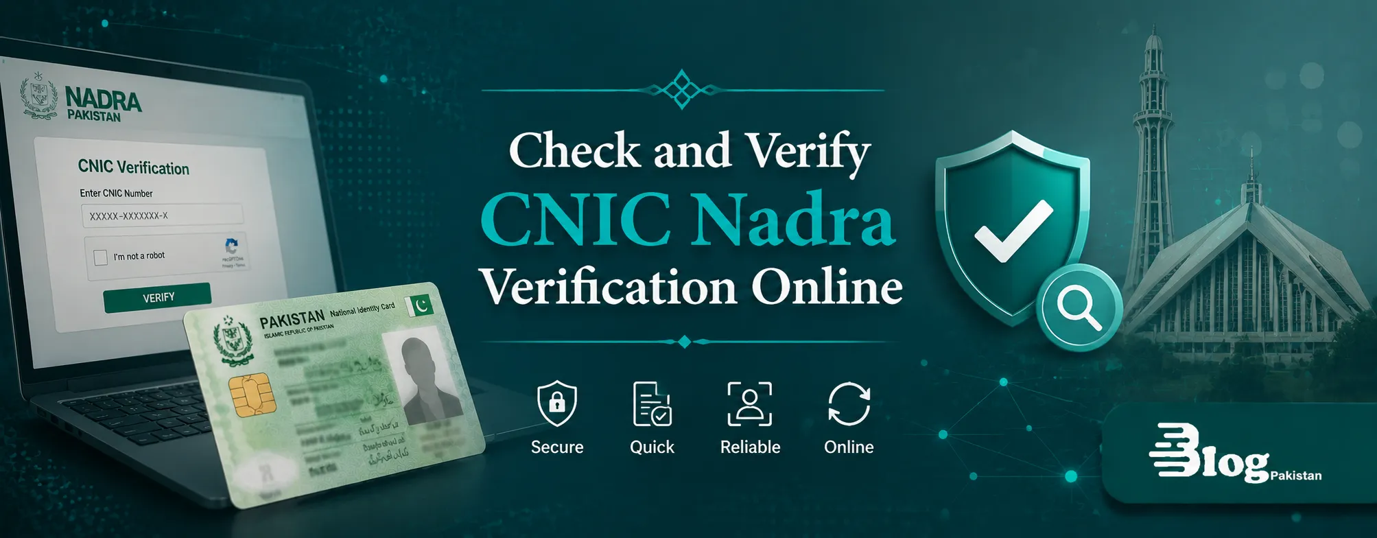 Check and Verify CNIC Number, Name, and Address Online