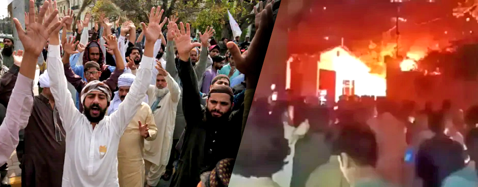 Tourist lynched to death over blasphemy allegations in Swat.