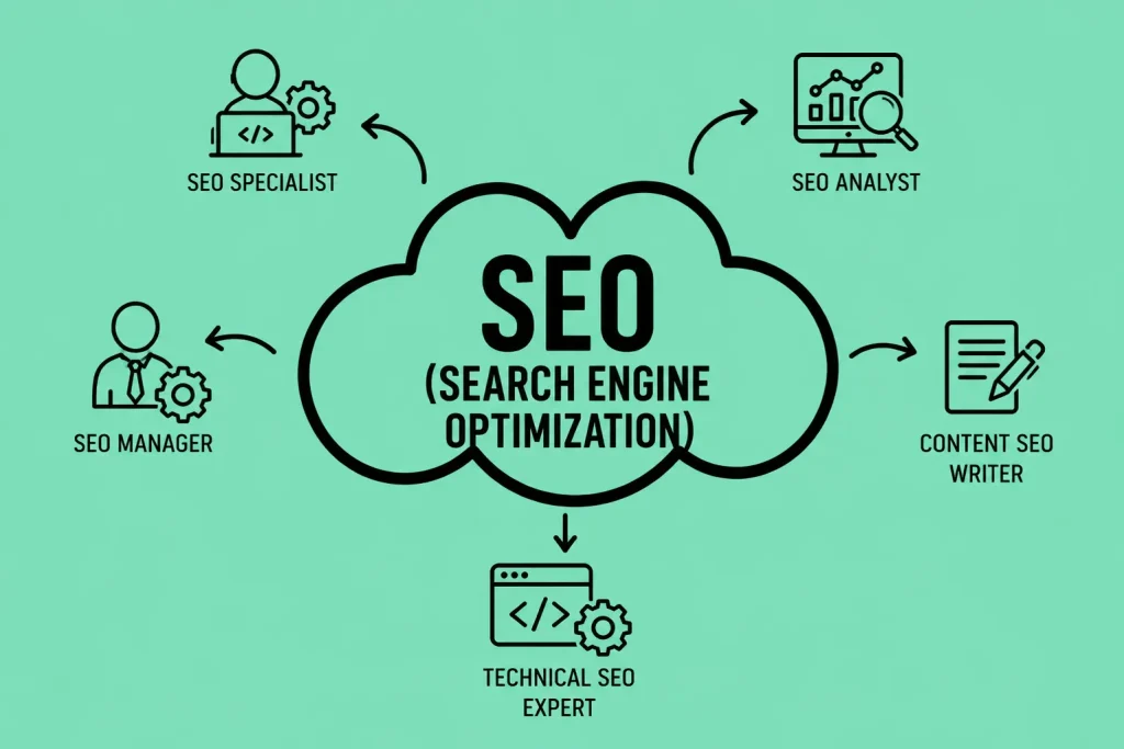 Search engine optimization career infographic
