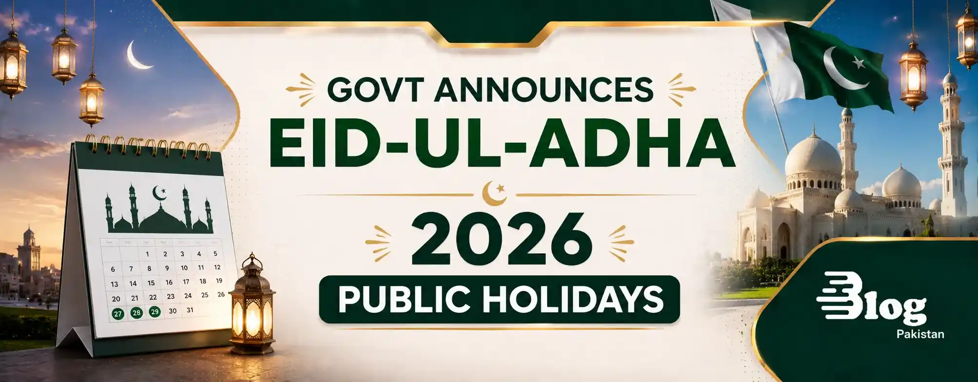 Announcement of Eid-ul-Adha public holidays 2026
