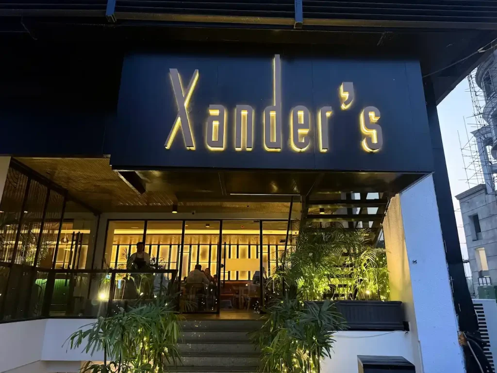 Elegant dining atmosphere at Xander’s Islamabad restaurant