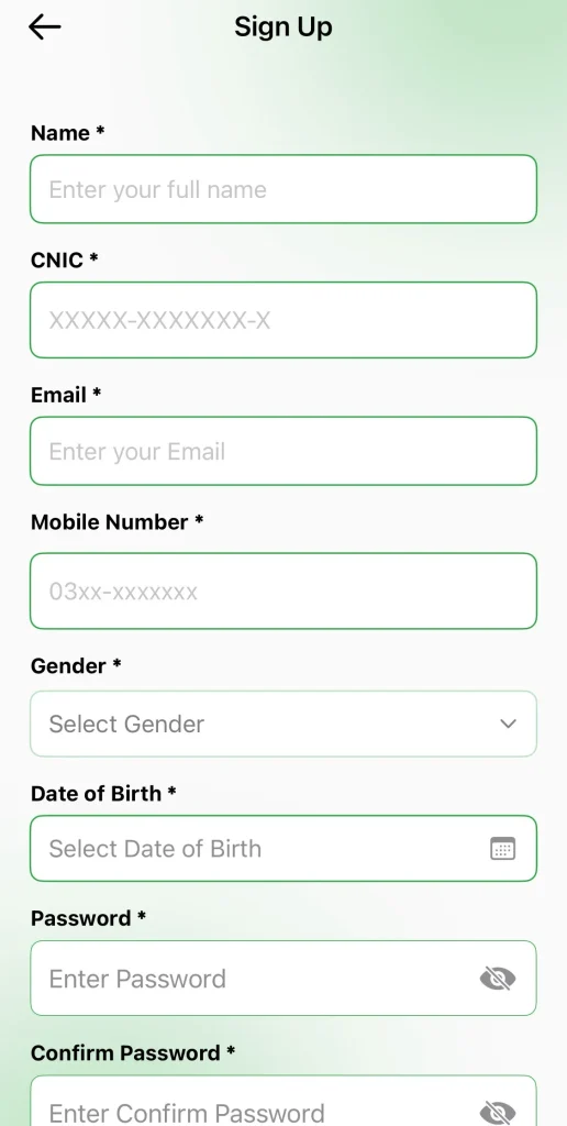 Signup on Maryam ko batayn app